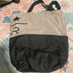Starbucks Reserve Two-Tone Black and Tan Tote Bag